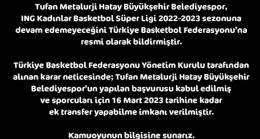 Hatay Büyükşehir Belediyespor ligden çekildi