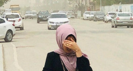 Ceylanpınar’da toz bulutu! Göz gözü görmedi
