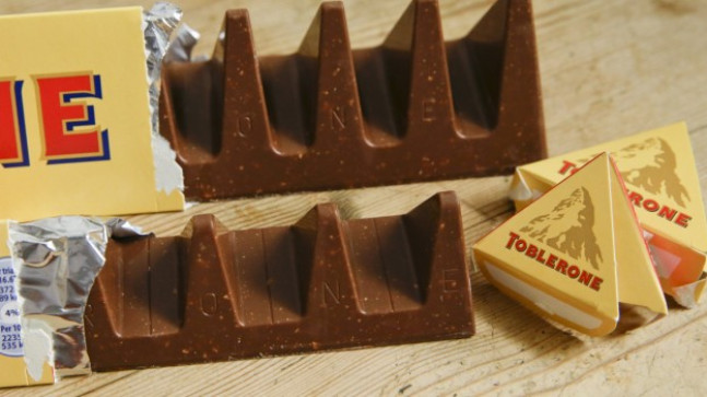 Toblerone logosunda zorunlu değişiklik