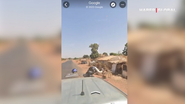 Görüntüler ortaya çıktı! Google aracının motosiklete çarptığı an Google Haritalar’a böyle yansıdı