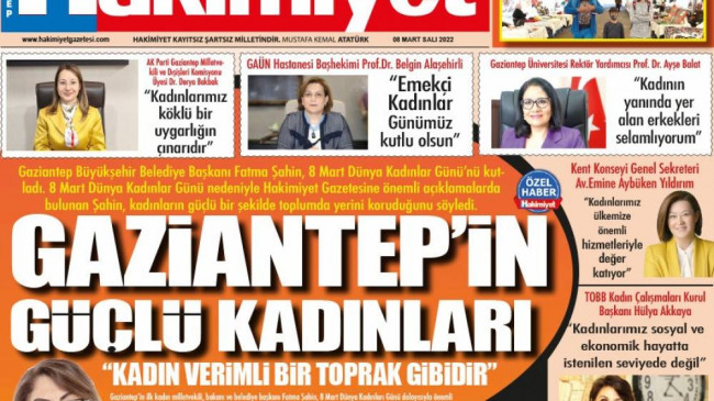 Yerel gazeteden kadınlara özel baskı