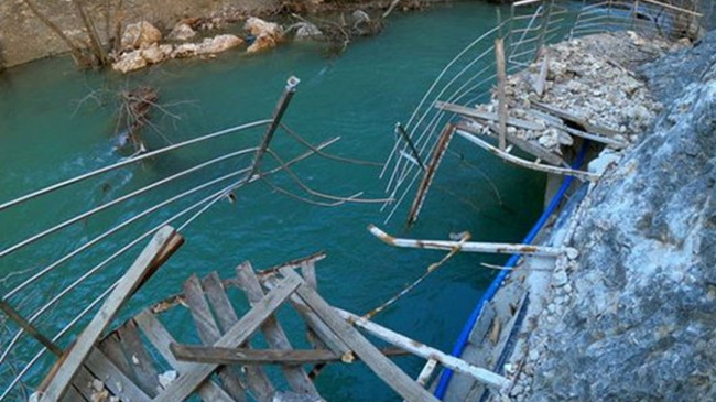 Depremlerde hasar gören Tohma Kanyonu ziyarete kapatıldı
