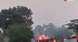 Kamerun’daki patlama anı kamerada! 600 sporcunun katıldığı dağ yürüyüşüne bombalı saldırı