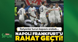 Son dakika haberi: Napoli Eintracht Frankfurt’u rahat geçti! İtalyanlar turun kapısını araladı…
