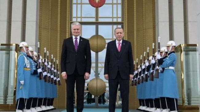 Son dakika: Başkan Erdoğan Litvanya Cumhurbaşkanı Nauseda ile görüştü