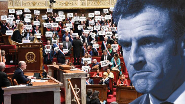 Fransa’da Macron hükümetine karşı ilk gensoru önergesi! 9 oyla kurtuldu