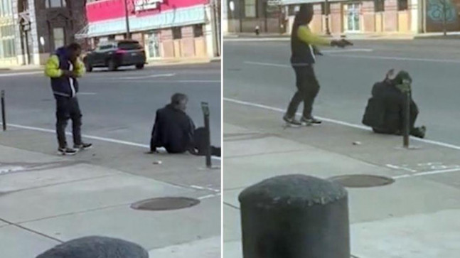 ABD’de bir adam, sokak ortasında oturan şahsı tabancı ile öldürdü