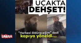 ABD’de dehşet anları! Seyir halindeki uçağın kapısını açmaya çalıştı