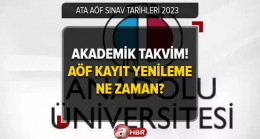 ATA AÖF AKADEMİK TAKVİM-SINAV TARİHLERİ