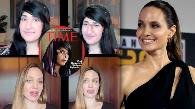 Angelina Jolie Taliban kocası tarafından burnu kesilen Bibi Aisha ile konuştu – Son Dakika Magazin Haberleri