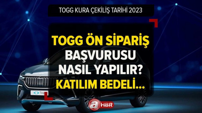 TOGG kura çekimi ne zaman? TOGG başvurusu nasıl yapılır, T10X ön sipariş nasıl verilir? Katılım bedeli…