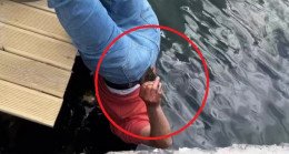 Sinop’ta denize düşen telefonu kurtarma operasyonu