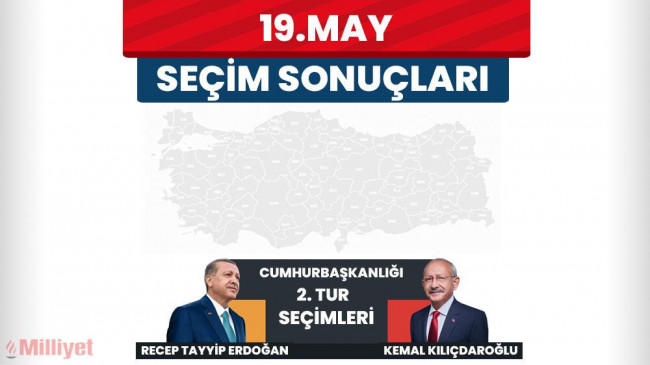 19 Mayıs Seçim Sonuçları 28 Mayıs 2023: 2. Tur Seçimleri Cumhurbaşkanlığı Oy Oranları Milliyet.com.tr'de