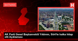 AK Parti Genel Başkanvekili Yıldırım, Siirt’te halka hitap etti Açıklaması