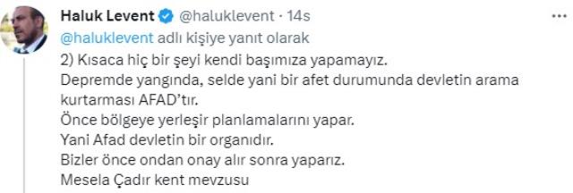 Haluk Levent kendisi için 'AFAD güzellemesi yapıyor' diyenlere böyle yanıt verdi: Devlet karşıtı değiliz