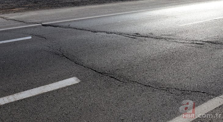 Niğde-Konya depreminde Aksaray’da yol ve araziler yarıldı