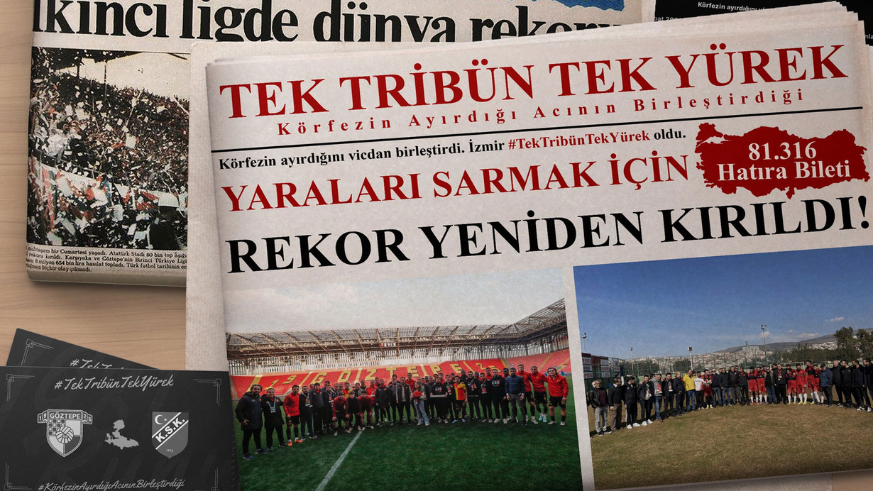 Geliri afetzedelere bağışlanacak: Göztepe-Karşıyaka derbisi için 81 bin 316 hatıra bilet satıldı
