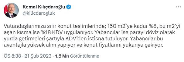 Kılıçdaroğlu: Depremler ve Milyonlarca Evsiz Ülkesinde, Vatandaşına Hakaret Eden Sistem Kurdular.