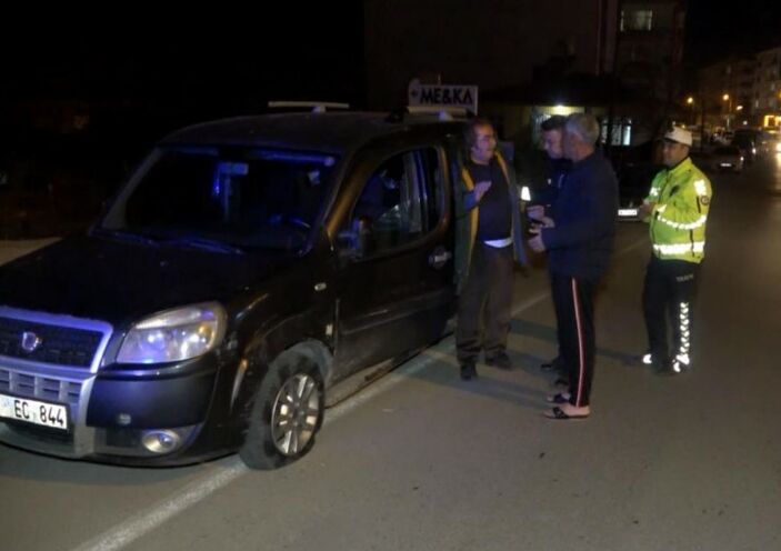 Aksaray'da alkollü yakalanan sürücü: Alkollüyüm ama o kadar değil