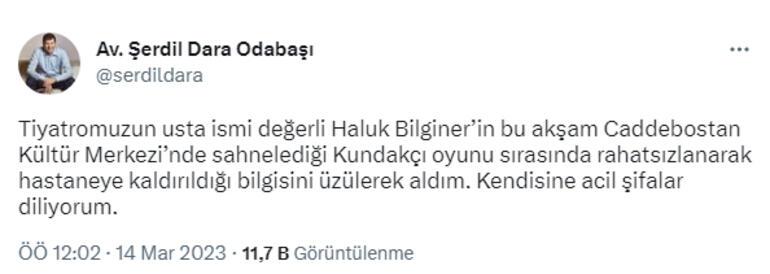 Haluk Bilginer hastaneye kaldırıldı İşte son durumu