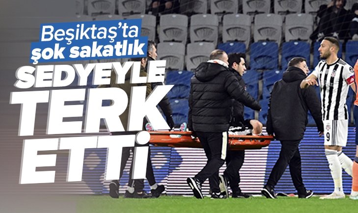 Beşiktaş’ta şok sakatlık! Sedye ile maçı terk etti