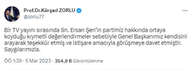 Ersan Şen canlı yayında 'Teklif edilirse aday olurum' dedi, Akşener'den görüşme talebi geldi