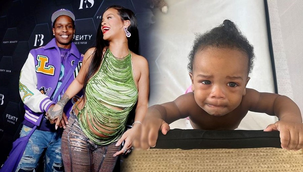 Rihanna oğlunun son fotoğraflarını paylaştı: Oscar'a kardeşinin gideceğini öğrenince...